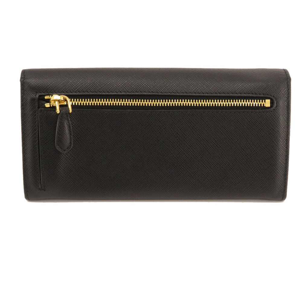 Prada leather long coin purse Saffiano wallet
